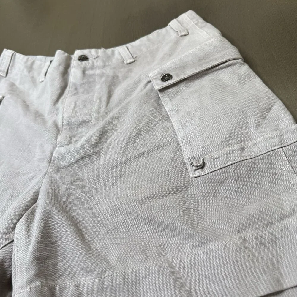 NEW Nike Life Men’s P44 Cargo Shorts Size 32 Medium FZ6571-014 Light Iron Ore - Picture 3 of 15